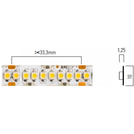 Banda LED de interior 22W XRIBO SMD 2835 240 LED 24V Alb Neutru