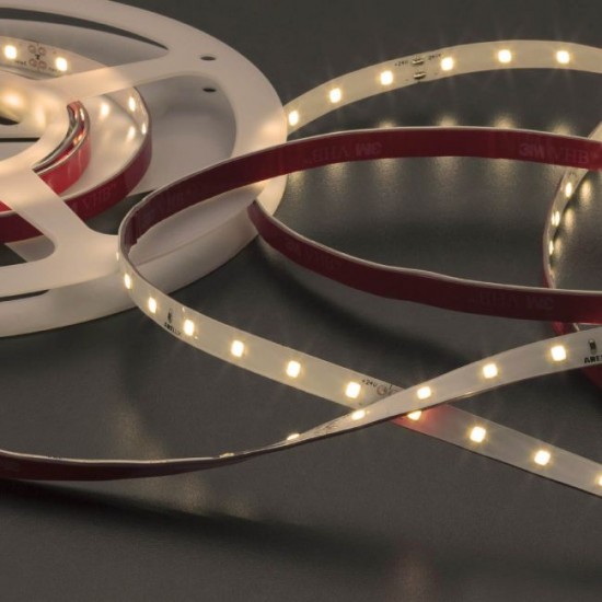 Banda LED de exterior XRIBO 6W/m 64 LED-uri 24Vdc lumina calda IP66 rola 5ml
