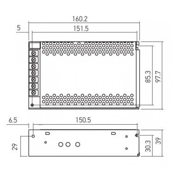 Sursa de alimentare banda LED de interior 150W 12V IP20