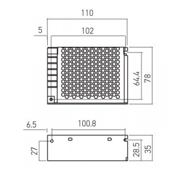 Sursa de alimentare banda LED de interior 60W 12V IP20