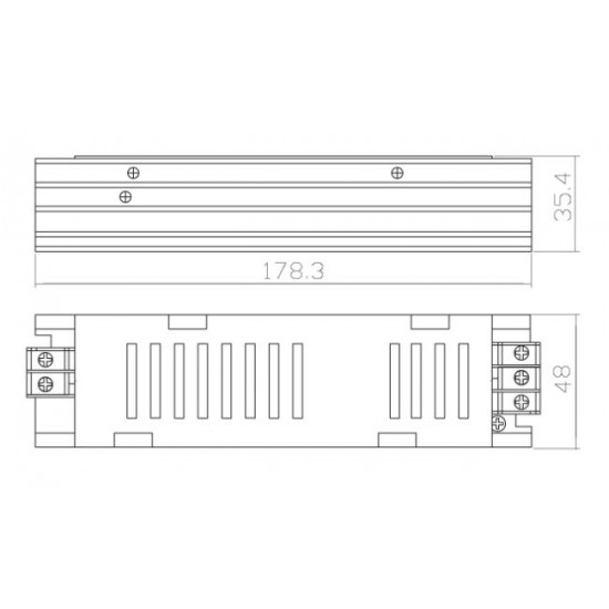 Sursa de alimentare ingusta pentru banda LED de interior 100W 24V IP20