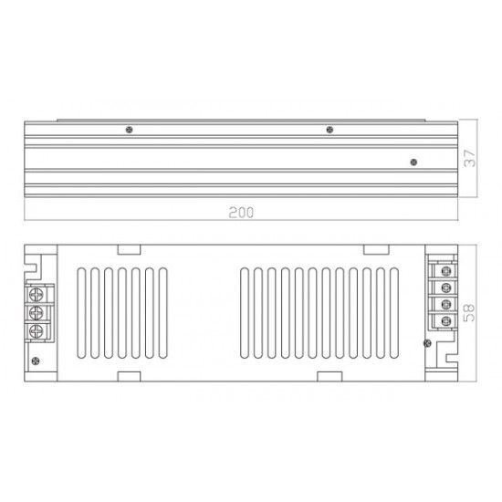 Sursa de alimentare ingusta pentru banda LED de interior 150W 24V IP20