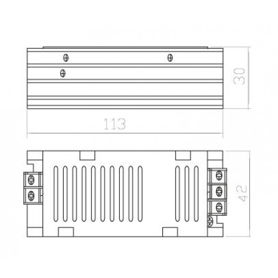 Sursa de alimentare ingusta pentru banda LED de interior 35W 24V IP20