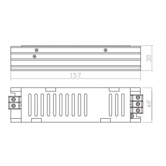 Sursa de alimentare ingusta pentru banda LED de interior 60W 24V IP20