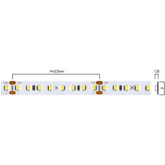 Banda LED de interior 12W XRIBO SMD 2835 128 LED 24V Alb Neutru