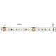 Banda LED de interior 12W XRIBO SMD 2835 128 LED 24V Alb Neutru