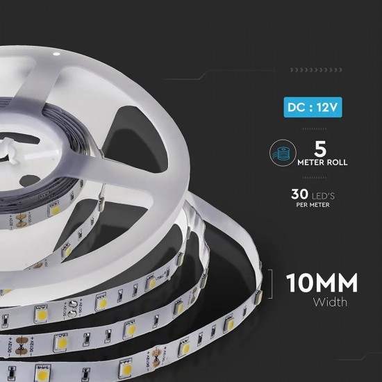 Banda LED SMD5050 30 LED IP20 Alb Rece