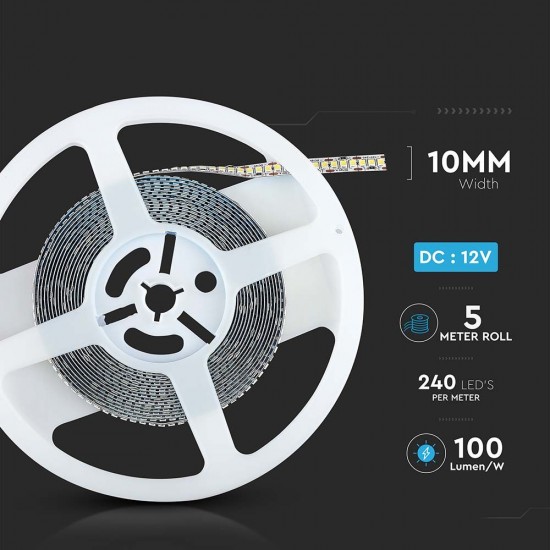 Banda LED SMD2835 240 LED IP20 Alb Cald