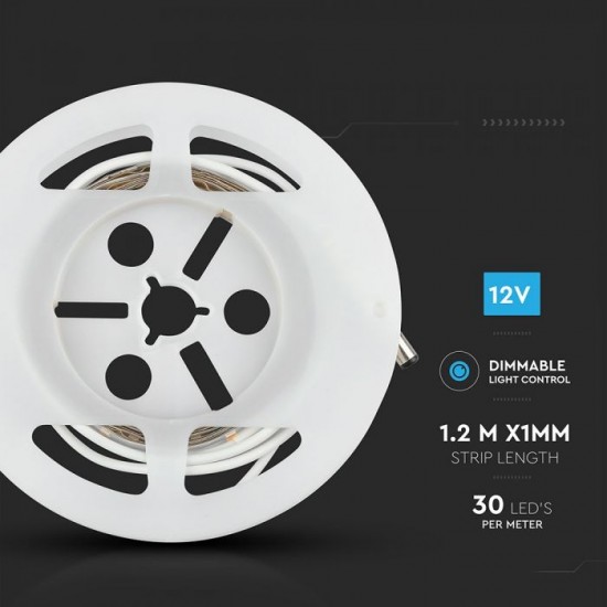 Set Banda LED 3W cu senzor miscare pentru pat single dimabila lumina neutra