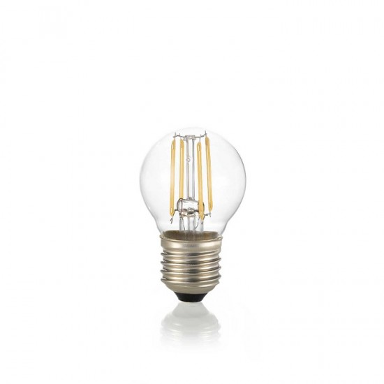 Bec LED SFERA 4W E27 G45 filament 3000K dimabil CRI80 transparent