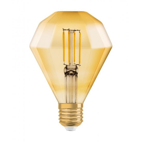Bec LED Filament 4.5W E27 Diamant Osram Vintage Alb Cald