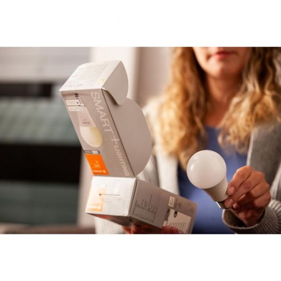 Bec LED inteligent 14W Ledvance Smart+ WiFi Classic 100 E27 RGBW dimabil compatibil Amazon Alexa si Google Assistant IP20