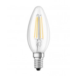 Bec LED lumanare filament clar 4W OSRAM Value E14 B40 lumina calda
