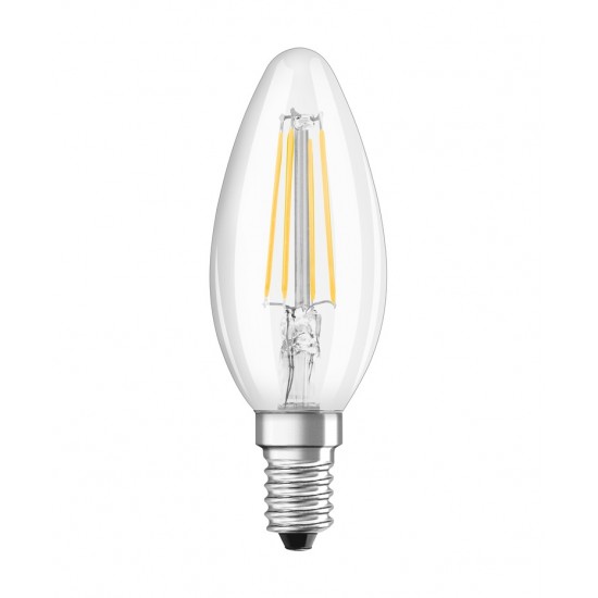 Bec LED lumanare filament clar 4W OSRAM Value E14 B40 lumina calda