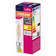 Bec LED lumanare filament clar 4W OSRAM Value E14 B40 lumina calda