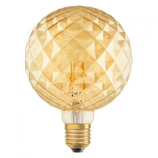 Bec LED filament sticla amber 4W Pine OSRAM Vintage 1906 E27 2400K
