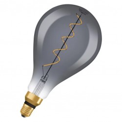 Bec LED filament sticla 4W OSRAM Vintage 1906 Big Grape Fumuriu E27 lumina calda 1800K