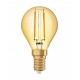 Bec LED filament sticla amber 2.5W OSRAM Vintage 1906 Class P E14 lumina calda 2400K