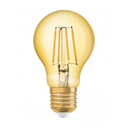 Bec LED filament sticla amber 4W OSRAM Vintage 1906 Class A E27 2400K