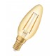 Bec LED filament sticla amber 2.5W OSRAM Vintage 1906 Class B E14 lumina calda 2400K