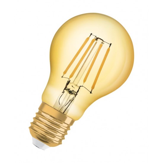 Bec LED filament sticla amber 7.5W Class A 63 OSRAM Vintage 1906 E27 2400K