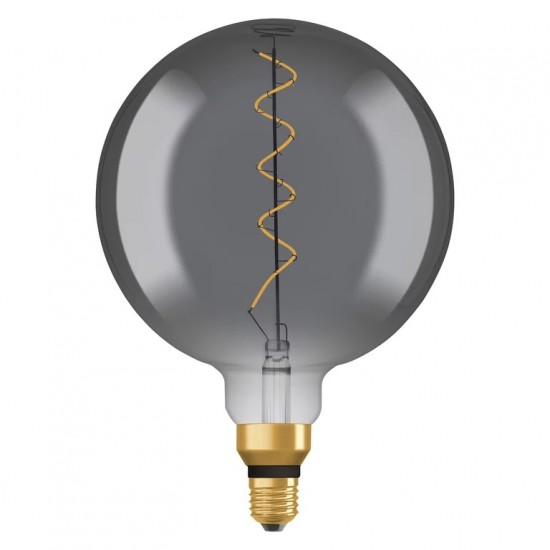 Bec LED filament fumuriu 4W OSRAM Vintage 1906 Dimabil Big Globe E27 1800K