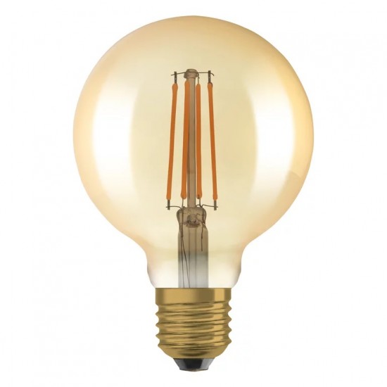 Set de doua becuri LED Vintage 1906 Globe 95 Dimabil E27 6.5W 2400K