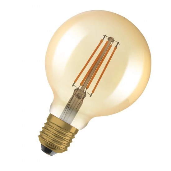 Set de doua becuri LED Vintage 1906 Globe 95 Dimabil E27 6.5W 2400K