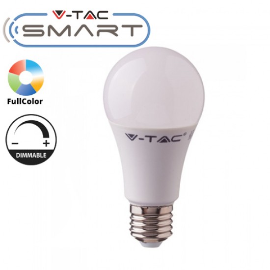 Bec LED smart 11W E27 compatibil cu Google Home si Amazon Alexa RGB-WW-CW