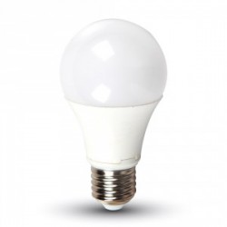 Bec LED 9W E27 A60 Termoplastic Alb Cald