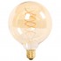 Bec LED Filament dublu spirala 6W E27 G125 Chihlimbar Alb Cald