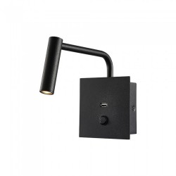 Veioza LED 3W pentru hotel cu intrerupator si port USB