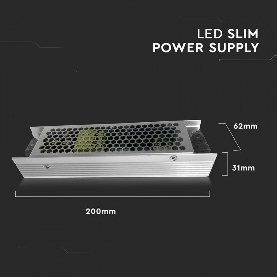 Sursa Metal Slim pentru banda LED 150W 12V 12.5A