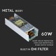 Sursa Metal Slim pentru banda LED 60W 12V 5A