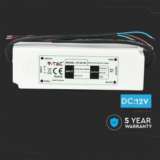 Sursa de alimentare transformator de exterior pentru banda LED 150W 12V IP67