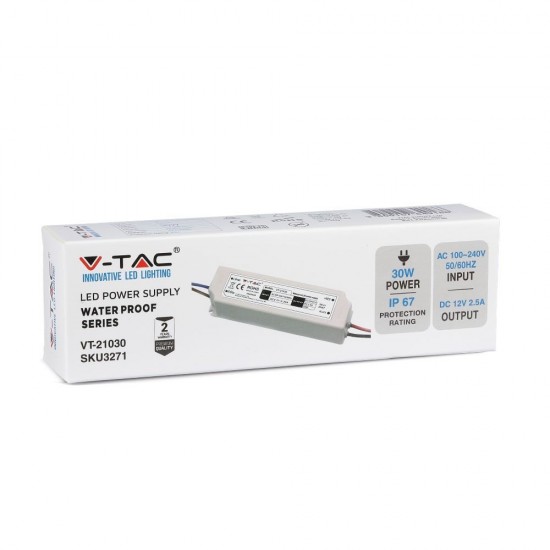 Sursa de alimentare transformator de exterior pentru banda LED 30W 12V IP67