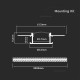 Set Profile de Aluminu din Gips Late cu aspect laptos 2000mm
