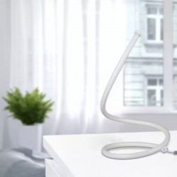 Lampa LED de birou Alba Designer 20W cu cablu si intrerupator Alb Cald