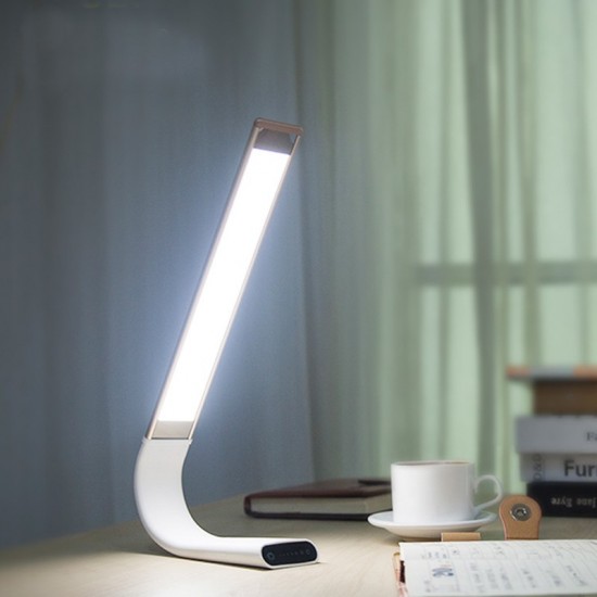 Lampa LED slim flexibila de birou Alba 6.5W 3 in 1