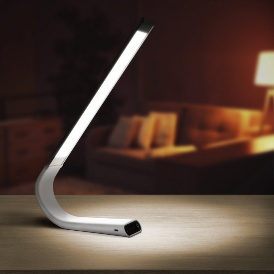 Lampa LED slim flexibila de birou Alba 6.5W 3 in 1