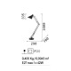 Lampadar SALLY cu dulie E27 1600mm finisaj alb IP20