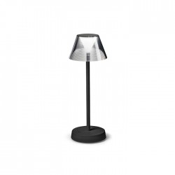Veioza LED de exterior LOLITA 2.8W dimabila cu touch cablu USB si adaptor finisaj negru lumina calda IP54