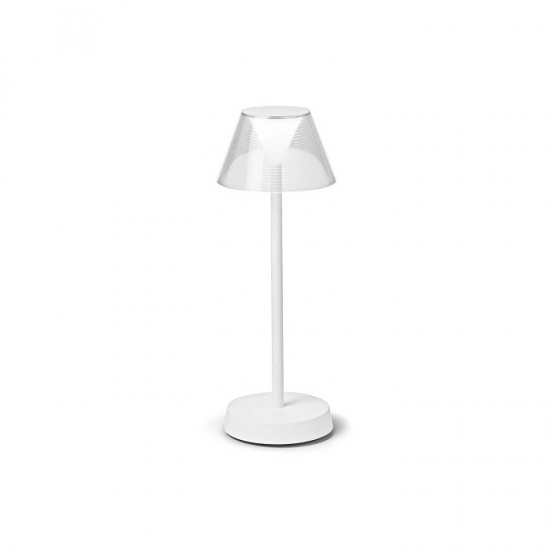 Veioza LED de exterior LOLITA 2.8W dimabila cu touch cablu USB si adaptor finisaj alb lumina calda IP54