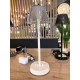 Veioza LED de exterior LOLITA 2.8W dimabila cu touch cablu USB si adaptor finisaj alb lumina calda IP54
