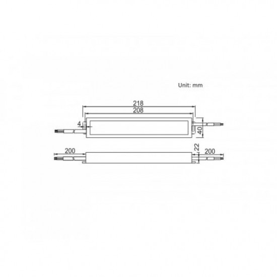 Sursa de alimentare pentru banda LED de exterior 100W 24V IP67