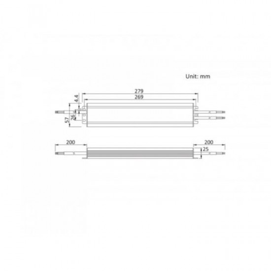 Sursa de alimentare pentru banda LED de exterior 150W 24V IP67