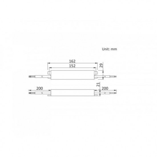 Sursa de alimentare pentru banda LED de exterior 20W 24V IP67