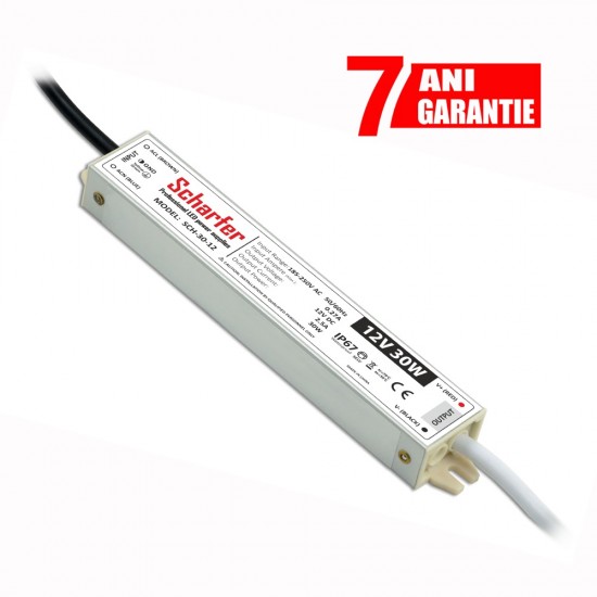 Sursa de alimentare pentru banda LED de exterior 30W 12V IP67