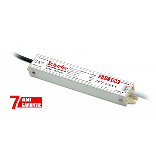 Sursa de alimentare pentru banda LED de exterior 30W 24V IP67