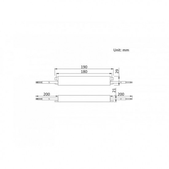 Sursa de alimentare pentru banda LED de exterior 45W 24V IP67